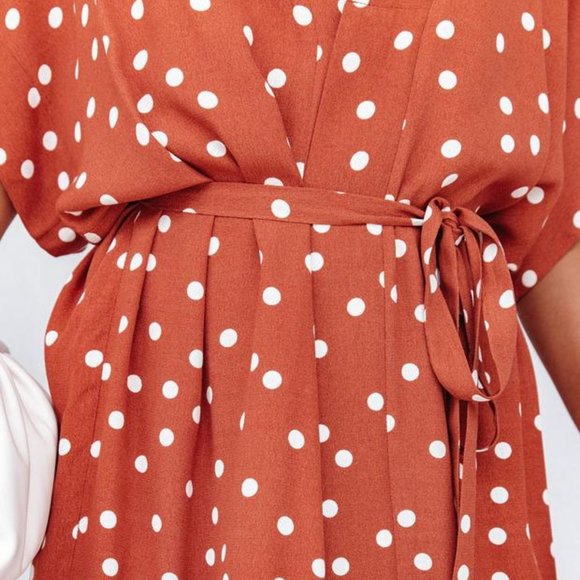 Playful Polka Dot Versatile Kimono Dress - Picture 3 of 7